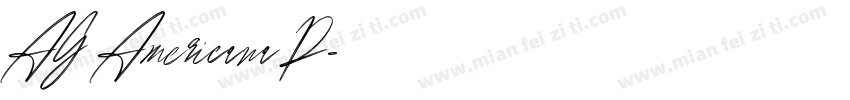 AG Americana P字体转换